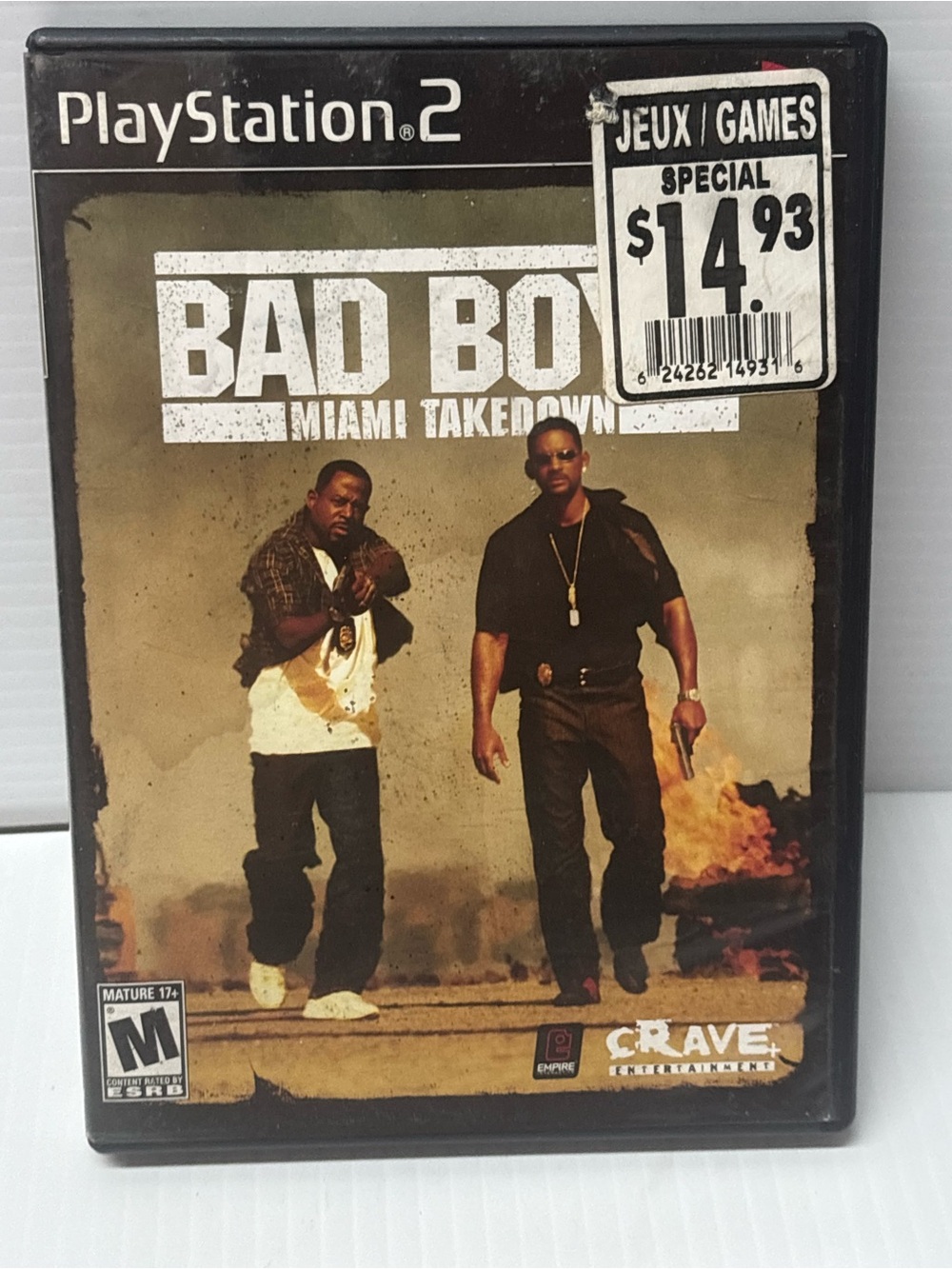 Sony Playstation 2 PS2 Video Game : Bad Boys: Miami Takedown –  Rated M